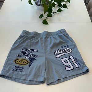 Hustle 91 Light Gray Blue Men's Shorts